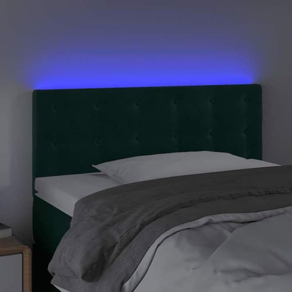 Maison Exclusive - LED-pääty vihreä 80x5x78/88 cm sametti Mörkgrön