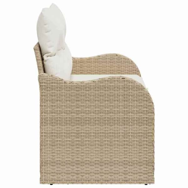 Havemøbel - EKSKLUSIV HUS - 121 x 62 x 69 cm - Beige - Holdbar polyrotin - Robust stålramme beige