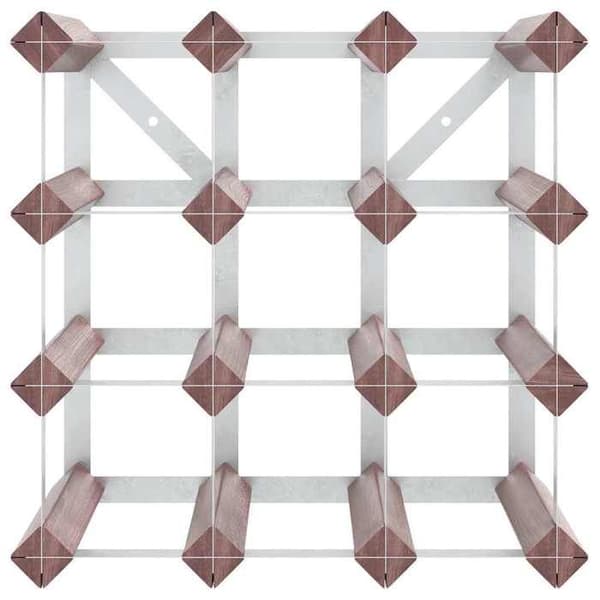 Maison Exclusive - Flaskställ för 12 flaskor Brun Solid furu