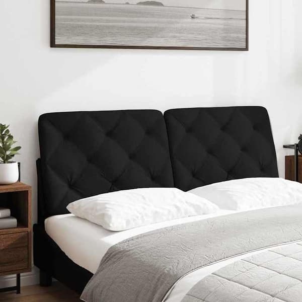 Maison Exclusive - Sort hovedgærdestofpude 120 cm