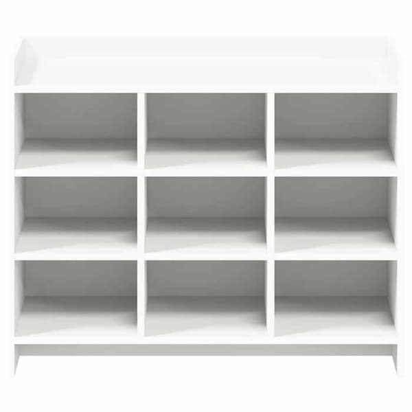 Maison Exclusive - Skoskåp 85 x 39,5 x 70 cm Ingenjörsträ Vit Vit