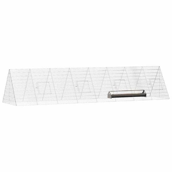 Exklusivt hus - Silverfärgad hönsgård 430 x 100 x 85 cm Galvaniserat stål