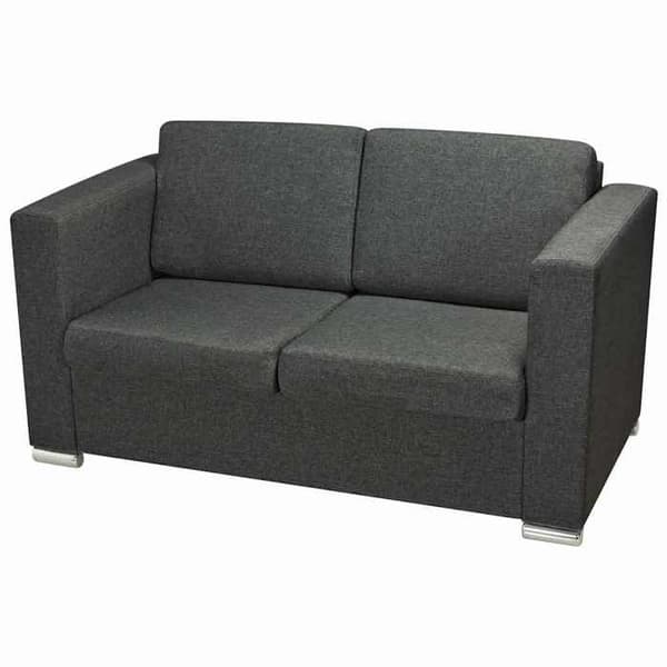 Maison Exclusive - Sæt af to sofaer Mørkegrå Stof Mörkgrå