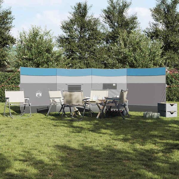 Maison Exclusive - Blå campingvindskydd 510x153 cm vattentät