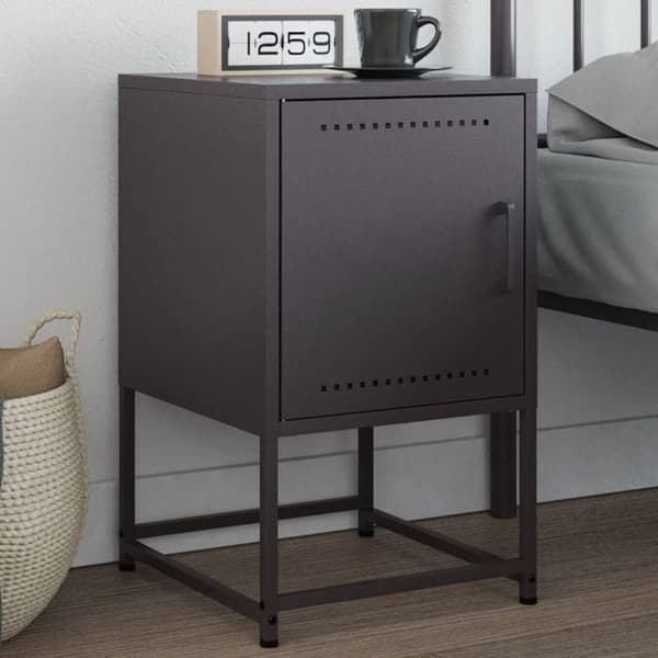 Maison Exclusive - Sort natbord 36x39x60,5 cm stål