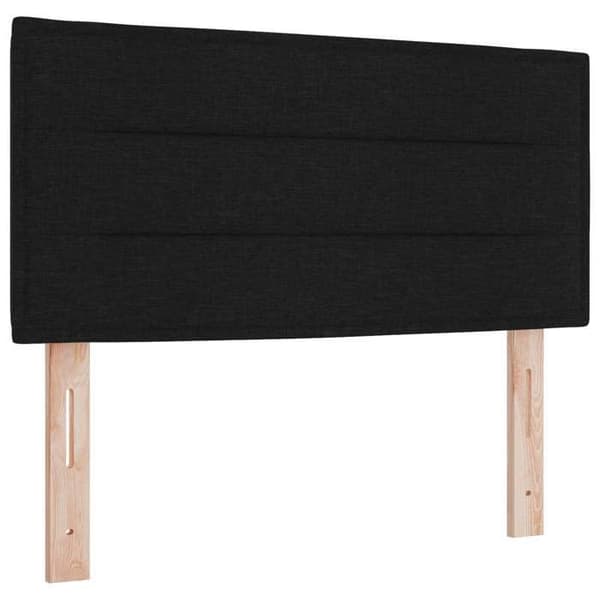 Maison Exclusive - Boxspring-sänky mustalla patjalla 90 x 200 cm Kangas