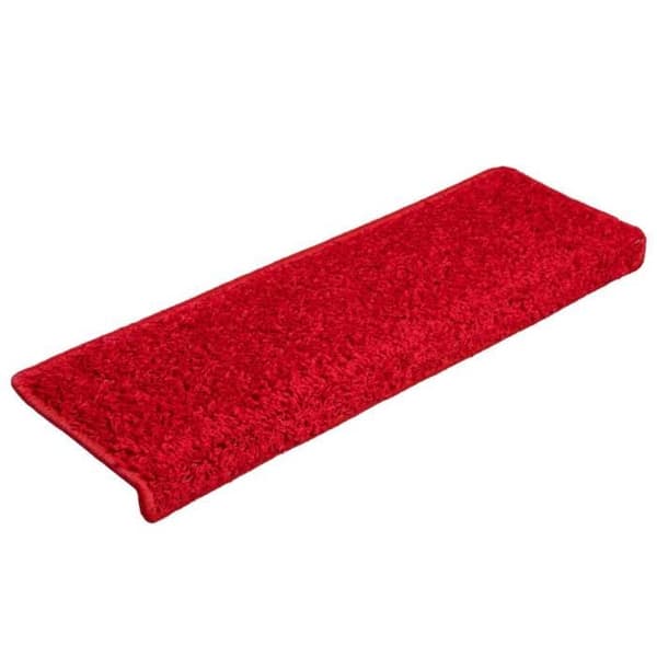 Maison Exclusive - Trappe tæppe 10 stykker 65 x 21 x 4 cm Rød rektangulær kant Röd
