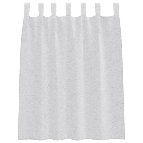 Verho - MAISON EXCLUSIVE - 2 kappaletta - Vaaleanharmaa - 140 x 140 cm - Polyesteri Ljusgrått