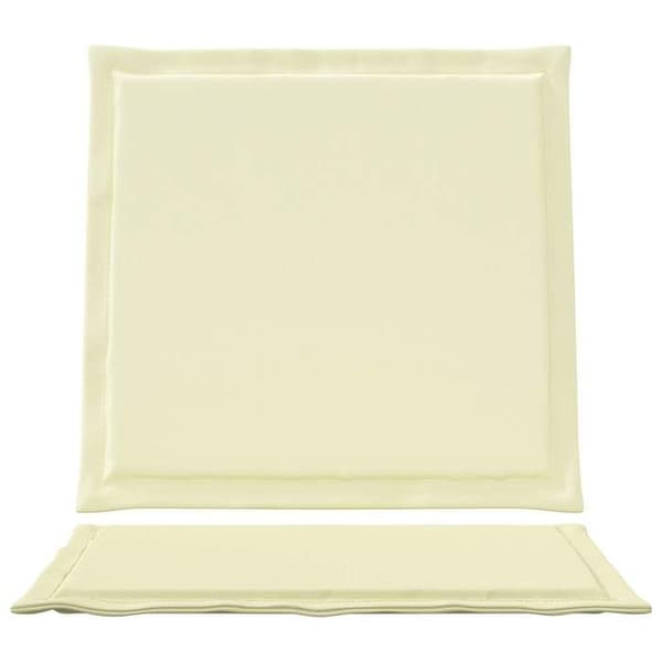 Maison Exclusive - Sitt- och ryggkuddar Polyester Kräm 47 x 45 x 2 cm
