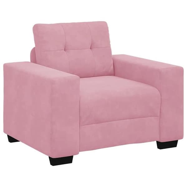 Maison Exclusive - Stol i rosa velour 100x78x80 cm