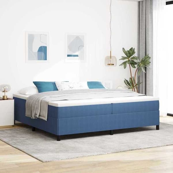Maison Exclusive - Sengebund Blå 200 x 200 cm Velour
