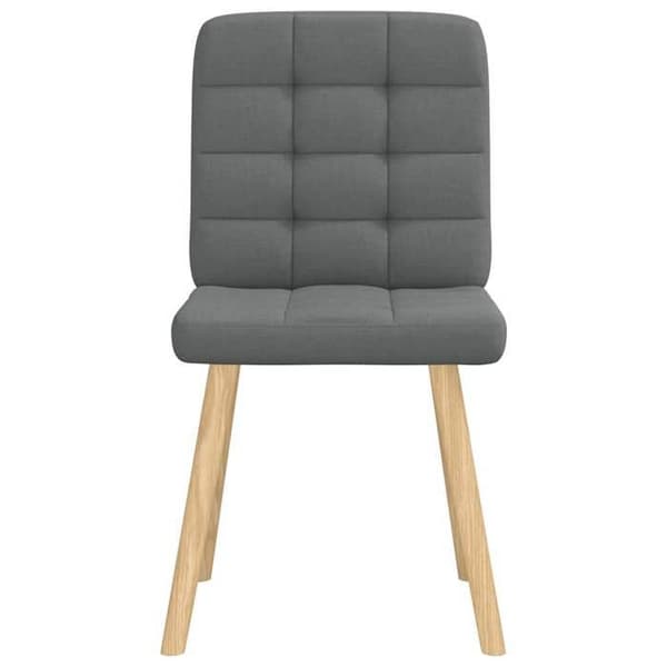 Maison Exclusive - Matstolar set om 2 mörkgrå tyg