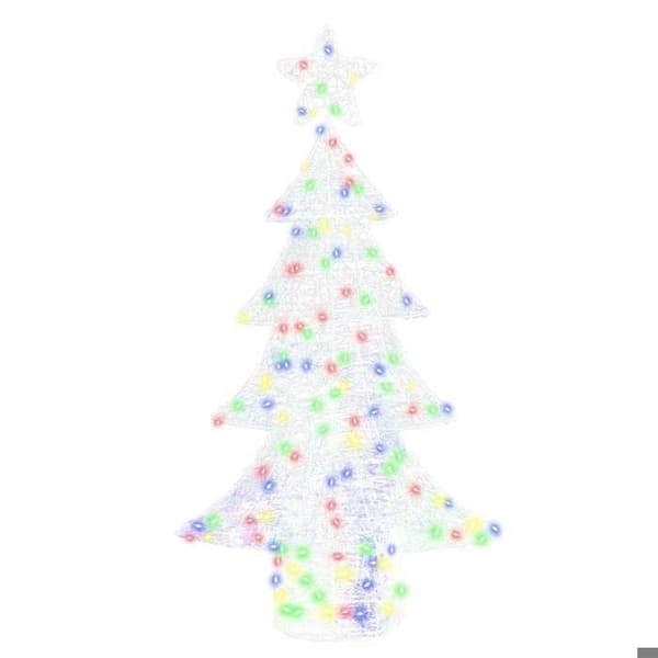 Maison Exclusive - Julgran 160 LED Multicolor 150 cm Akryl
