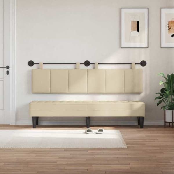 Maison Exclusive - Hängande sänggavel Creme tyg