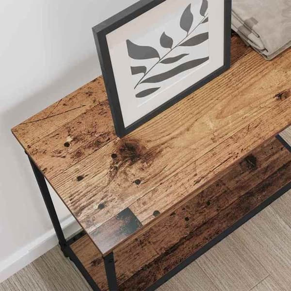 Maison Exclusive - Konsolbord Antik trä 75 x 30.5 x 75 cm Ingenjörsträ