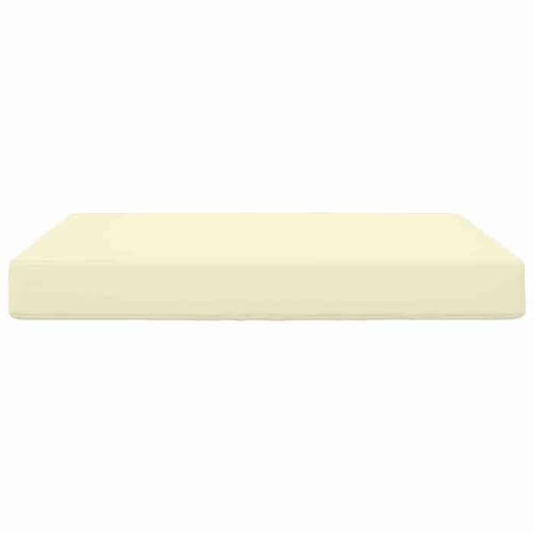 Utomhus sittkudde - EXKLUSIV HEM - 80 x 80 cm - Polyester - Avtagbart blixtlåsöverdrag - Skumvadderad Grädde