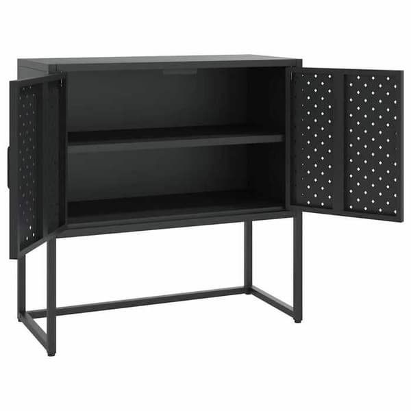 Maison Exclusive - Buffet Musta 75x35x75 cm Teräs Svart