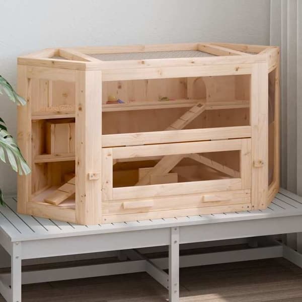Maison Exclusive - Hamsterbur 80x40x43 cm massiv furu
