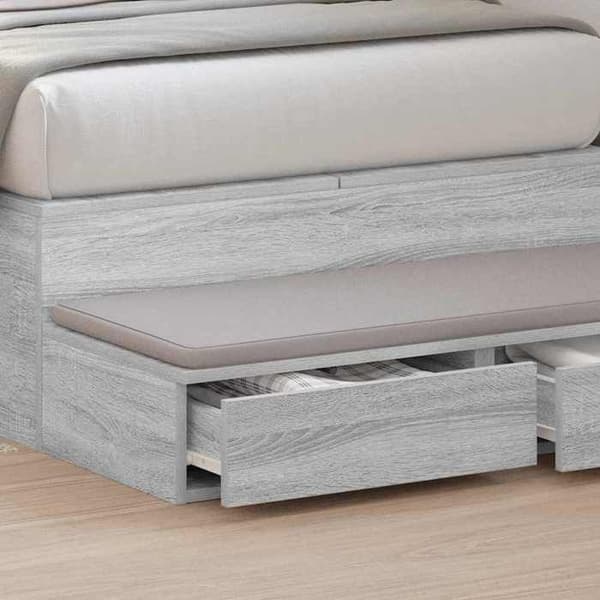 Maison Exclusive - Sänglådor Grå Sonoma 80 x 36,5 x 16,5 cm