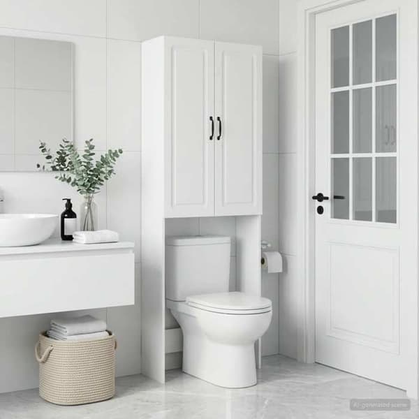 Maison Exclusive - Toilettskabe UTRECHT Hvid 66 x 25,5 x 190 cm