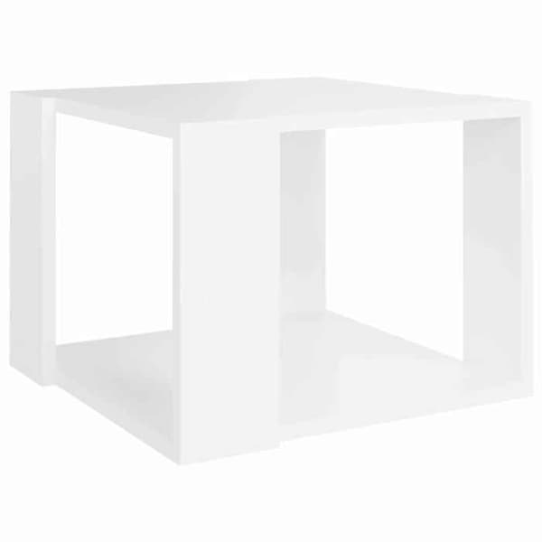 Maison Exclusive - Låg bord Vit 40x40x30 cm Ingenjörsträ