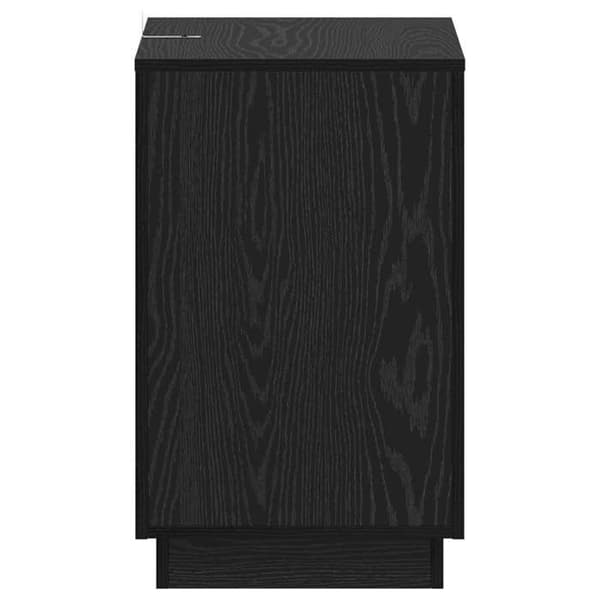 Sidebord - MAISON EXCLUSIVE - 60 x 40 x 65 cm - Sort eg - Ingeniørtræ - Rektangulær svart ek