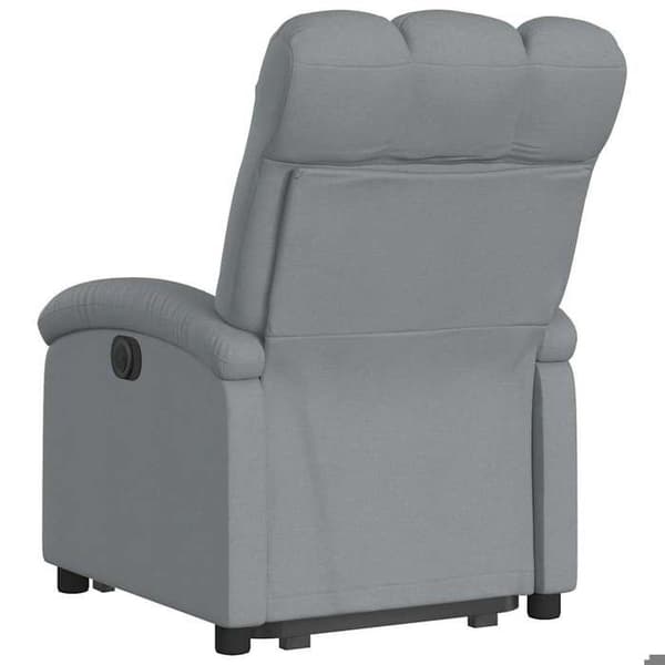 Maison Exclusive - Lätt grå recliner i tyg ljusgrått