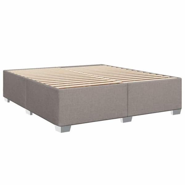 Ljus boxspring - MAISON EXCLUSIVE - Maison Exclusive - 140 x 190 cm - Tyg taupe - Medium fasthet madrass Mol