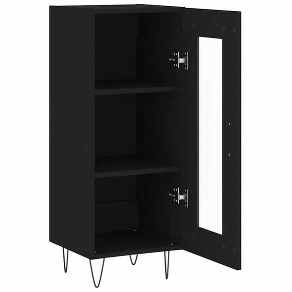 Maison Exclusive - Buffet Sort 34,5x34x90 cm Ingeniørtræ