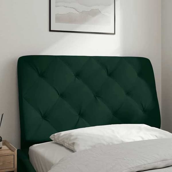 Maison Exclusive - Mörkgrön sänggavelkudde 90 cm sammet