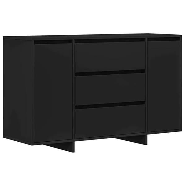 Maison Exclusive - Buffet Sort 120 x 41 x 75 cm Ingeniørtræ