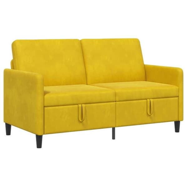 Maison Exclusive - Soffa med förvaring Gul 152 x 78 x 87 cm Polyester