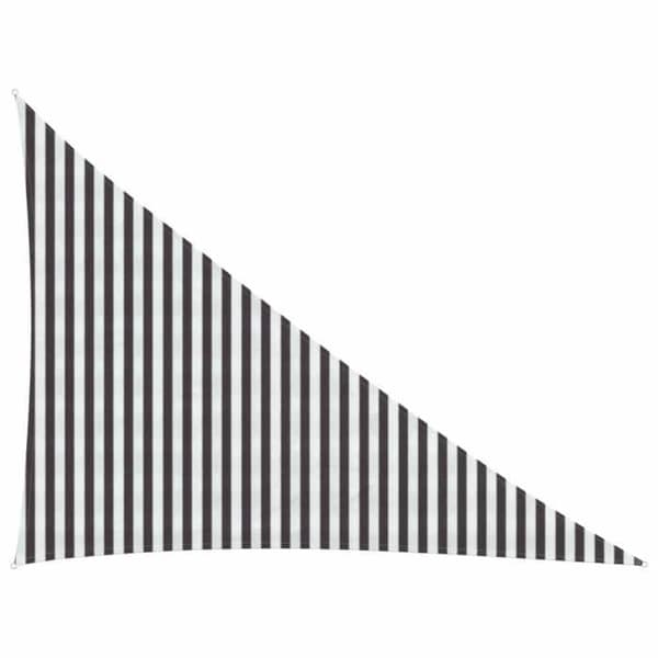 Maison Exclusive - Skuggtak 3 x 4 x 5 m HDPE Triangulär Antracit och vit