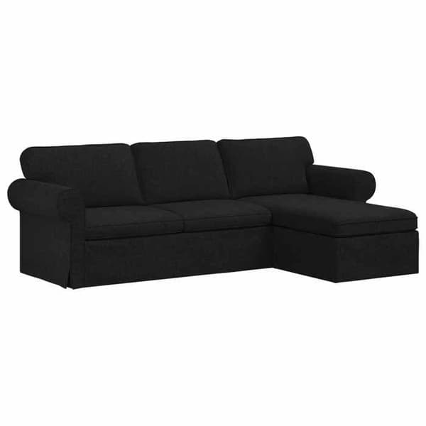 Maison Exclusive - Sort Sofa 245 x 138 x 80 cm stof