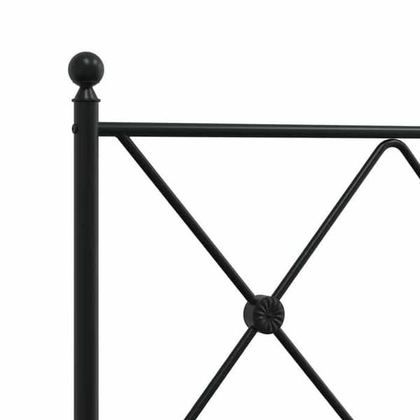 Maison Exclusive - Erstatnings hovedgærde i sort metal 75 cm