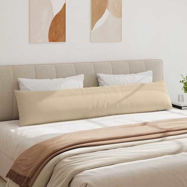 Soffkuddar - EXKLUSIV HEM - 200 x 40 cm - Kräm - 2 stycken - Polyesterfyllning Grädde