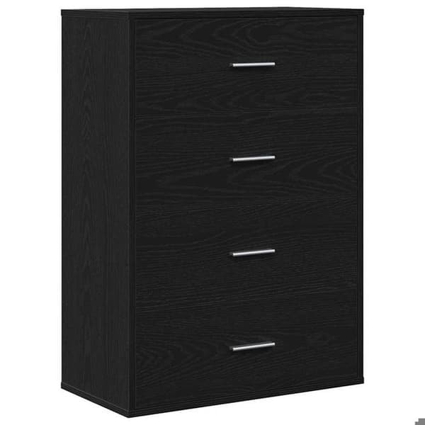 Buffé - EXKLUSIVT HEM - Rektangulär - Svart ek - Ingenjörsträ - 60 x 31 x 84 cm svart ek