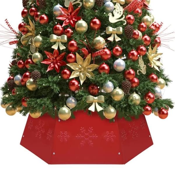 Maison Exclusive - Röd julgran kjol Ø68x25 cm Röd