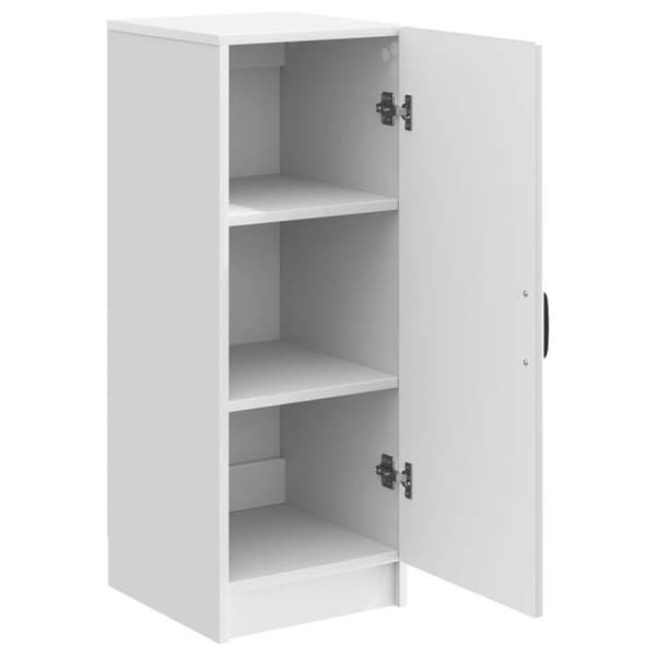 Maison Exclusive - Hvid glans buffet 33 x 34,5 x 87 cm Ingeniørtræ