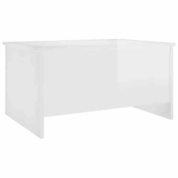 Bord - EKSKLUSIV HUS - 80 x 55,5 x 41,5 cm - Hvid højglans - Løftbart bordplade - Ingeniørtræ Vit
