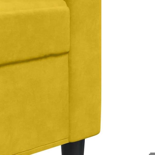 Maison Exclusive - 2-delars soffgrupp med kuddar i gul sammet