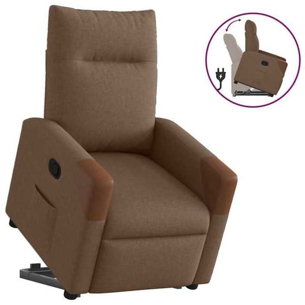 Maison Exclusive - Brun Tyg Reclinerfåtölj brun