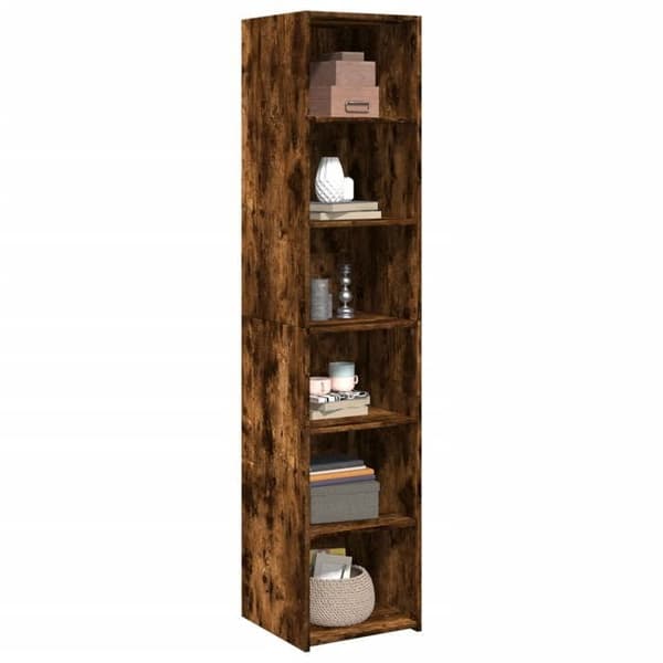 Maison Exclusive - Buffé hög rökt ek 40x41x185 cm ingenjörsträ