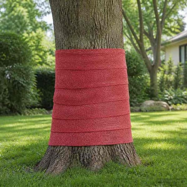 Maison Exclusive - Jute-rulla 25 x 500 cm Punainen Röd