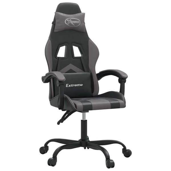 Maison Exclusive - Spelstol Svart och grå Konstläder