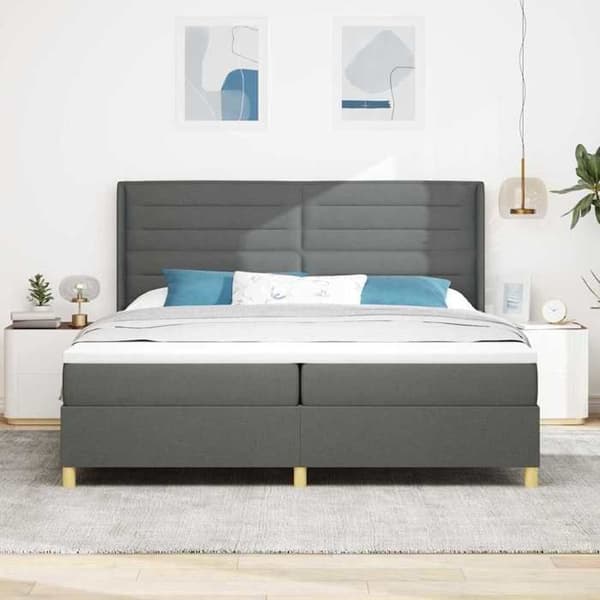 Maison Exclusive - Jousipatja LED-valolla harmaa 200 x 200 cm kangas Grå