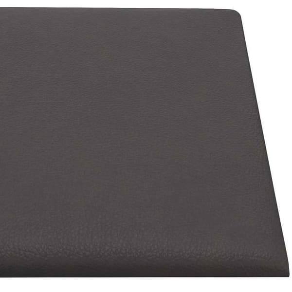 Maison Exclusive - Väggmonterad sänggavel 12 pc 90 x 30 cm Grå tyg