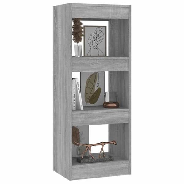 Maison Exclusive - Bibliotek/Rumsavdelare Sonoma grå Ingenjörsträ Sonoma grå