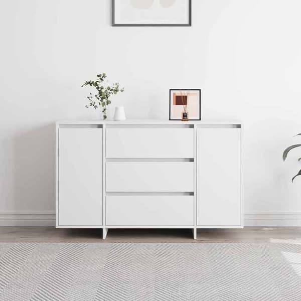 Buffé bas - EXKLUSIVT HUS - Exklusivt hus - Vit - 120 x 41 x 75 cm - Ingenjörsträ Vit