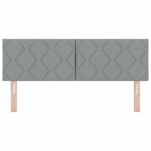 Maison Exclusive - Ljust grå sänggavel 144 cm tyg
